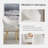 Mid-Century Modern Dining Chair With Wood Finished Metal Legs, 2-Pcs Set-1514344522