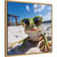 Funny Animal Beach Cool Frog Green Glasses Selfie by The Creative Bunch Studio Framed Canvas Wall Art Print-770605063