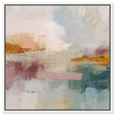 «Harbor Hues I», reproduction d'art sur toile par Art Remedy, cadre noir, 12 x 12