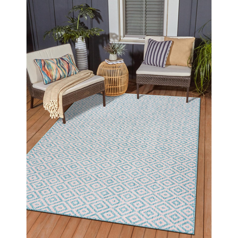 Tapis intérieur / extérieur Jill Zarin Costa Rica, Rectangle 7 pi 10 po x 10 pi