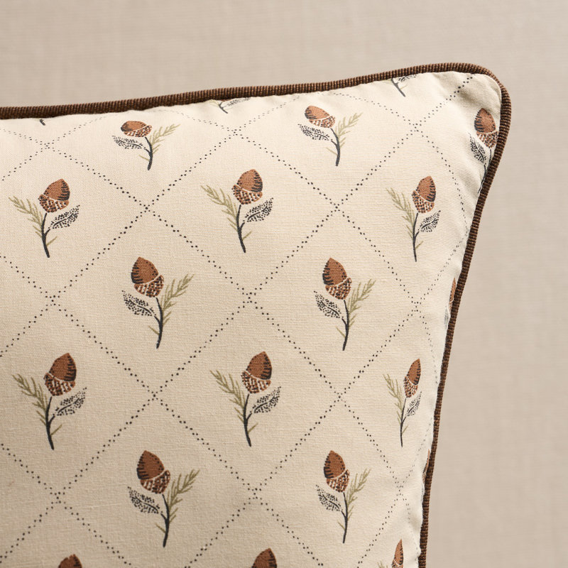 Holden Hand Print Pillow, Square 18", Cream