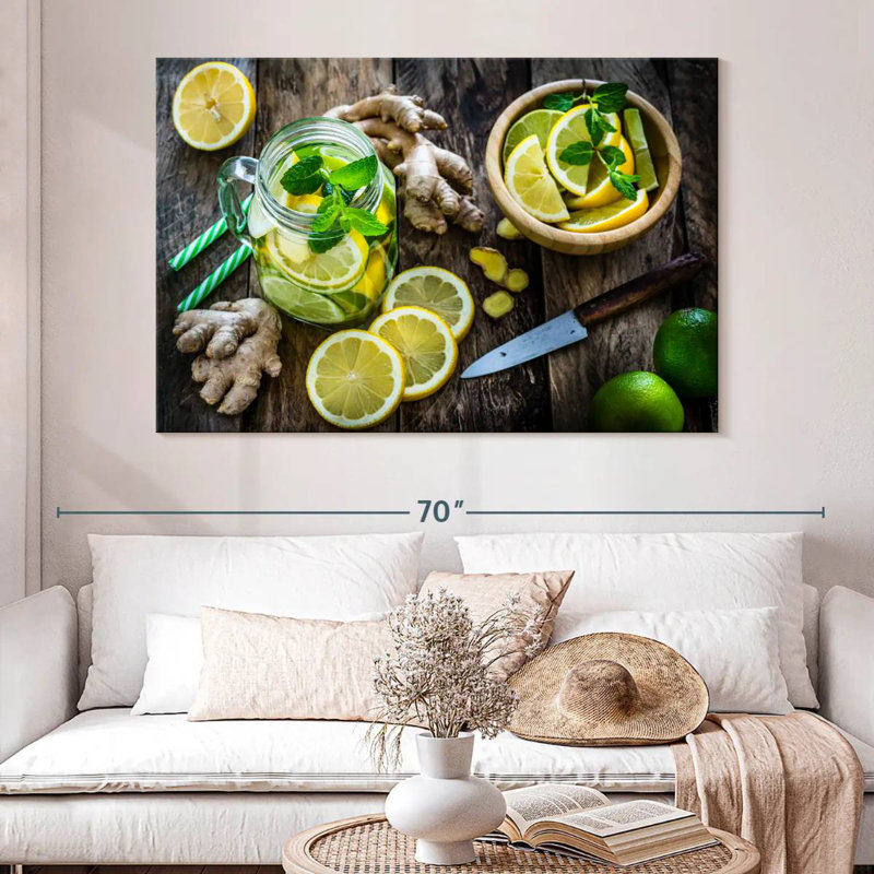 Yarlin Lemon Kitchen, 34" H x 51" W