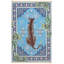 Tapis bohémien à imprimé léopard et tropical