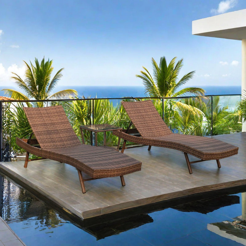 Chaise longue de plage