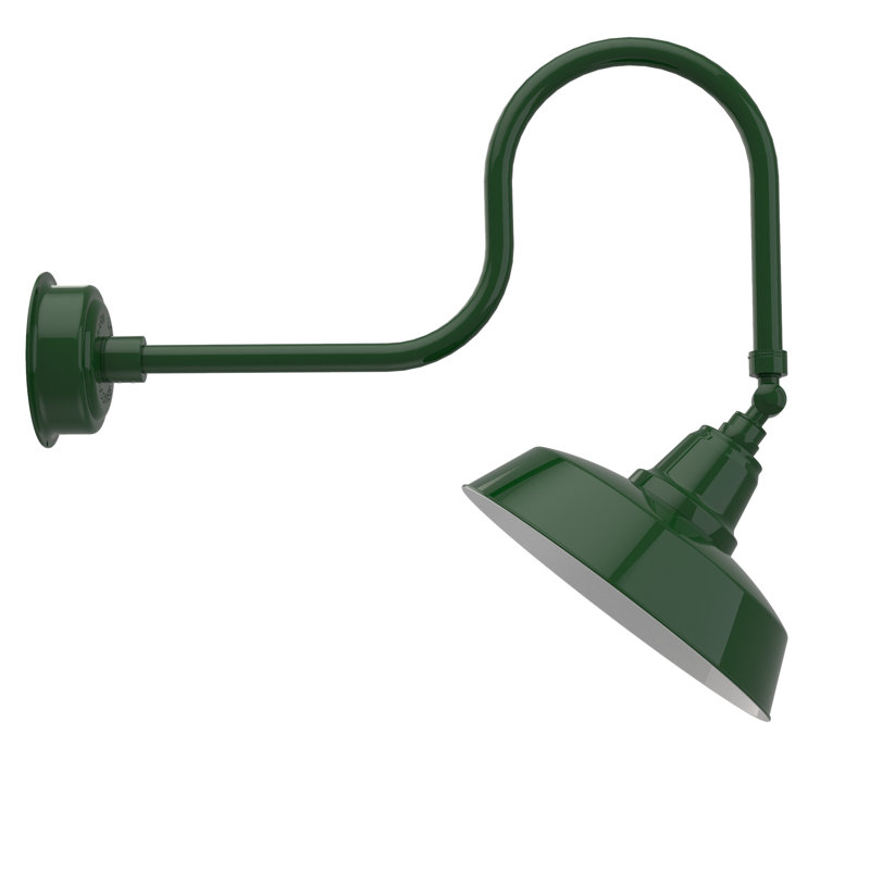 Luminaire de grange d’extérieur à del goodyear, Vert rétro