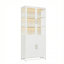 Vitrine de 76,75 po de hauteur avec portes en verre et lumières DEL-641823059
