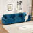 Wider Armrest 3 Seats (Ottoman Is Not Included), Modern Sectional Couch, For Living Room Bedroom And Apartment, Comfy Double Layer Upholstered Seat Cushion, Breathable Chenille Fabric-136900424-136900426