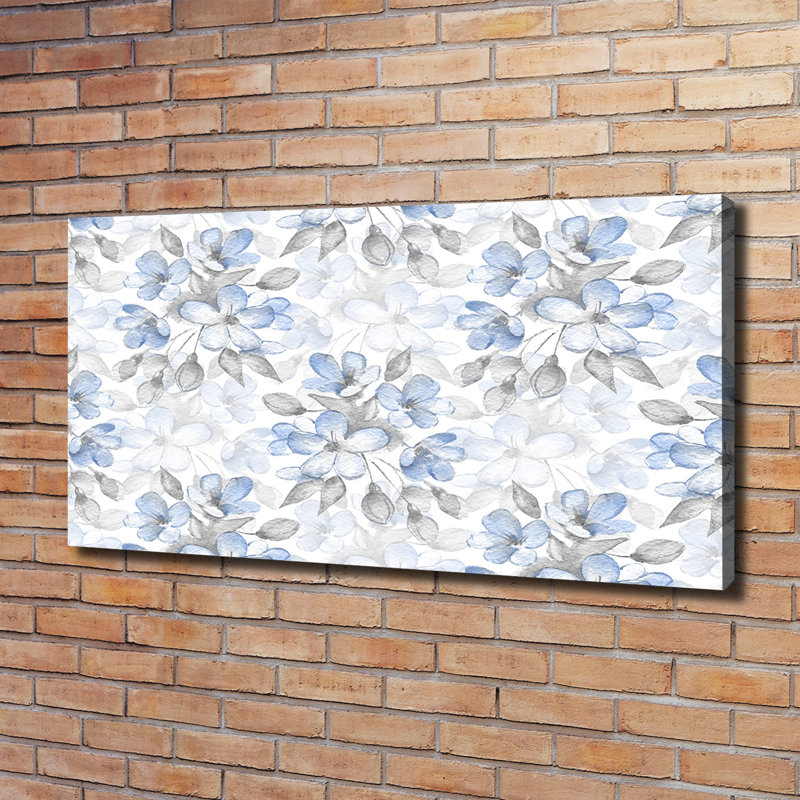 Delicate Flowers - Wrapped Canvas Print