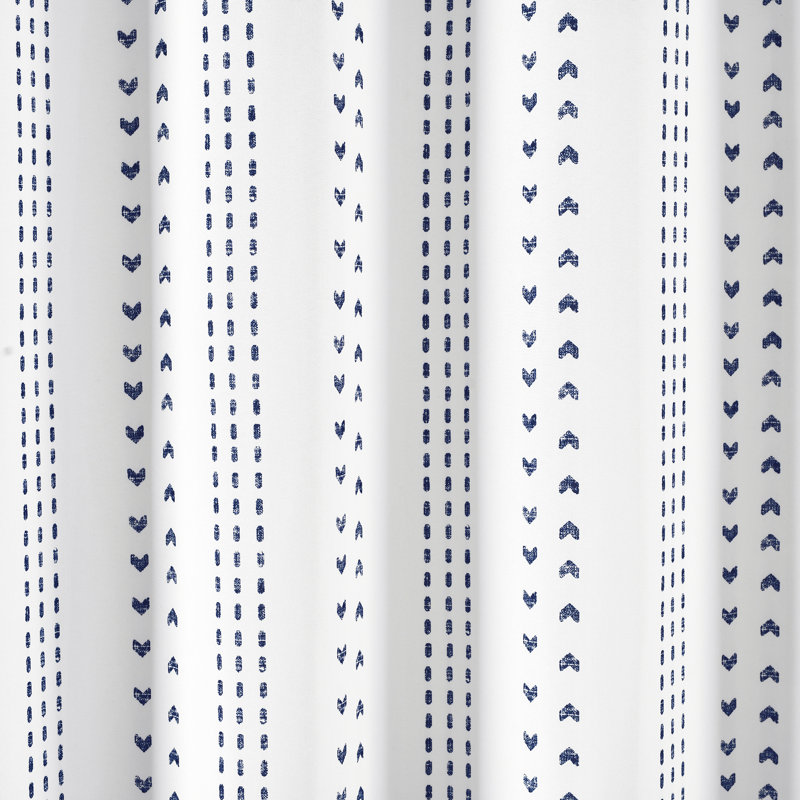 Striped Shower Curtain, Navy/White