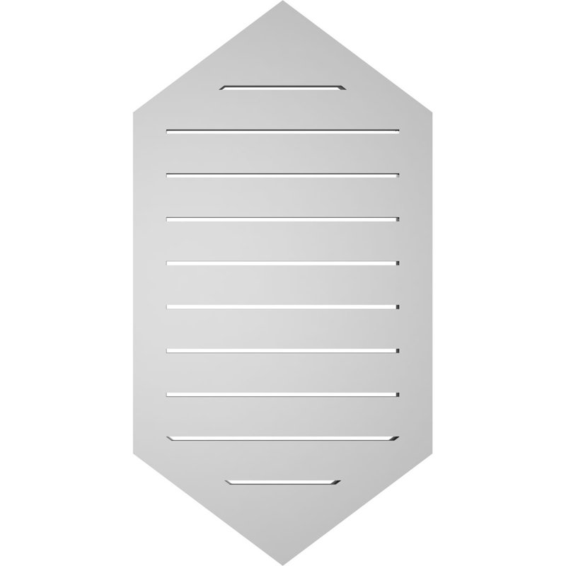 Pente verticale verticale en uréthane 9 pi, H 34 po x l 18 po x P 1,5 po