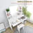 Greyden Vanity Set with LED Mirror & Stool-1464414246