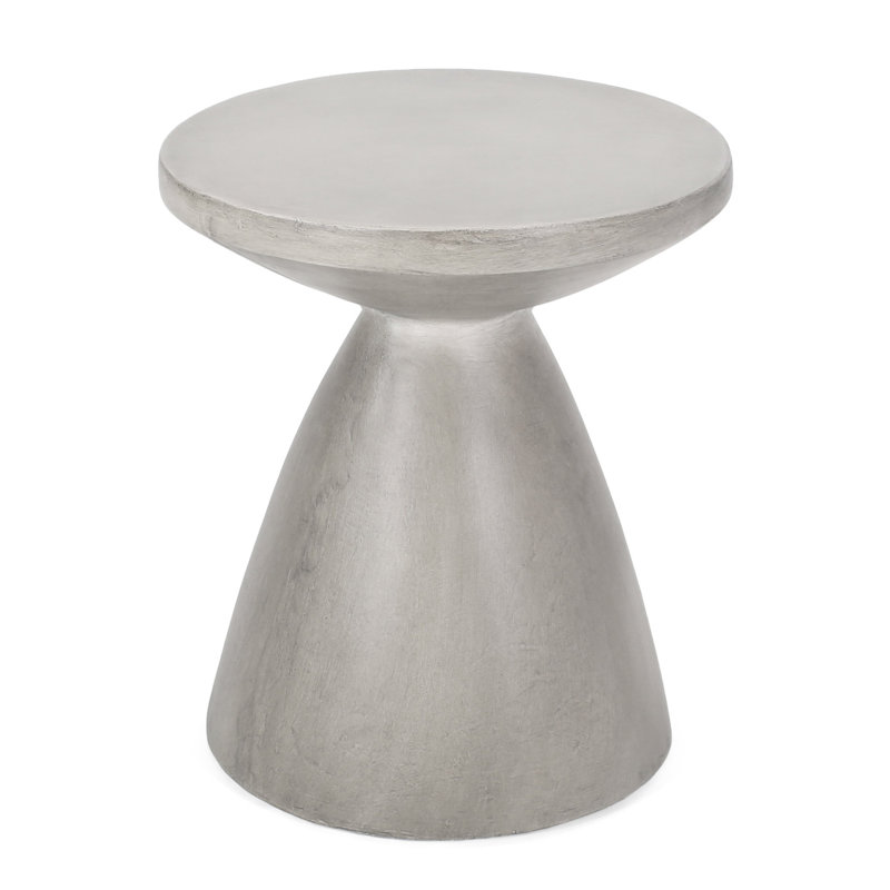 Table d'extérieur en béton léger avec des lignes simples - Fin de pièce pour un attrait moderne