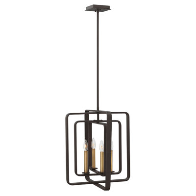 Lustre géométrique 4 lumières Fernand