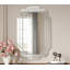 Grand miroir mural à bords biseautés sans cadre, suspendu horizontalement ou verticalement pour la décoration intérieure, 35,8 x 23,8 po