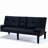 The 67-inch black Unavailable multi-functional sofa bed with a foldable and cup holder design makes it extremely convenient to turn the living room into a guest room