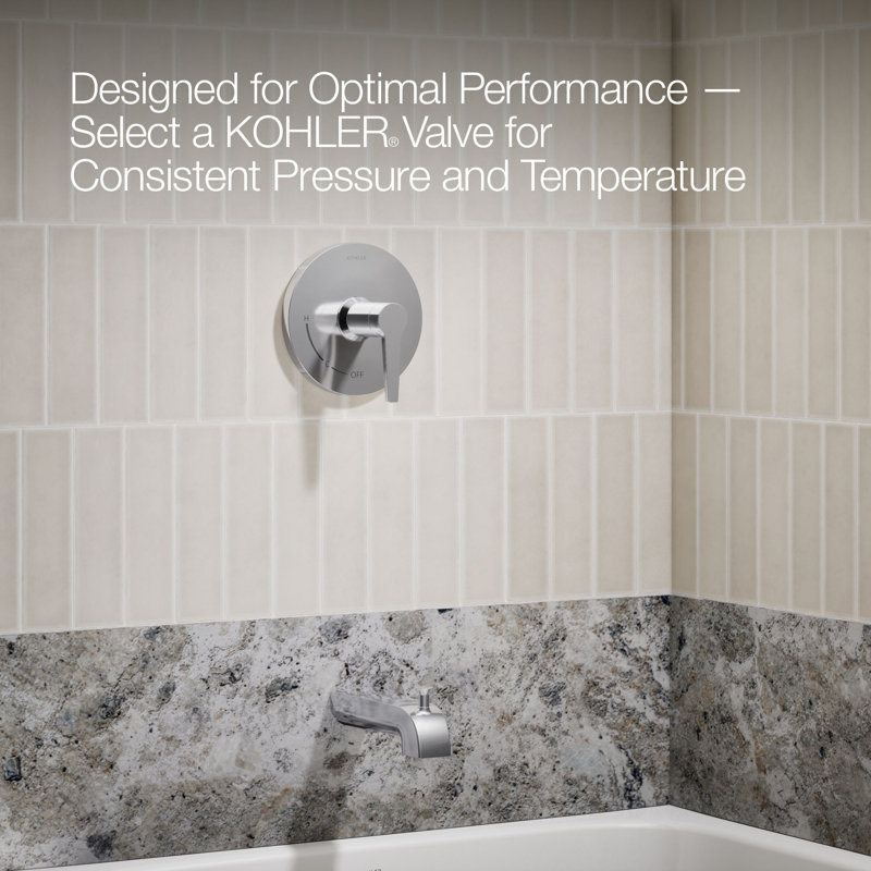 Pitch Tub and Shower Faucet, Polished Chrome
