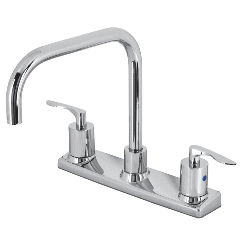 Robinet de cuisine central Kingston, Chrome poli