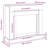Fireplace Surround 39.4X11.8X34.4" Engineered Wood-1025223286