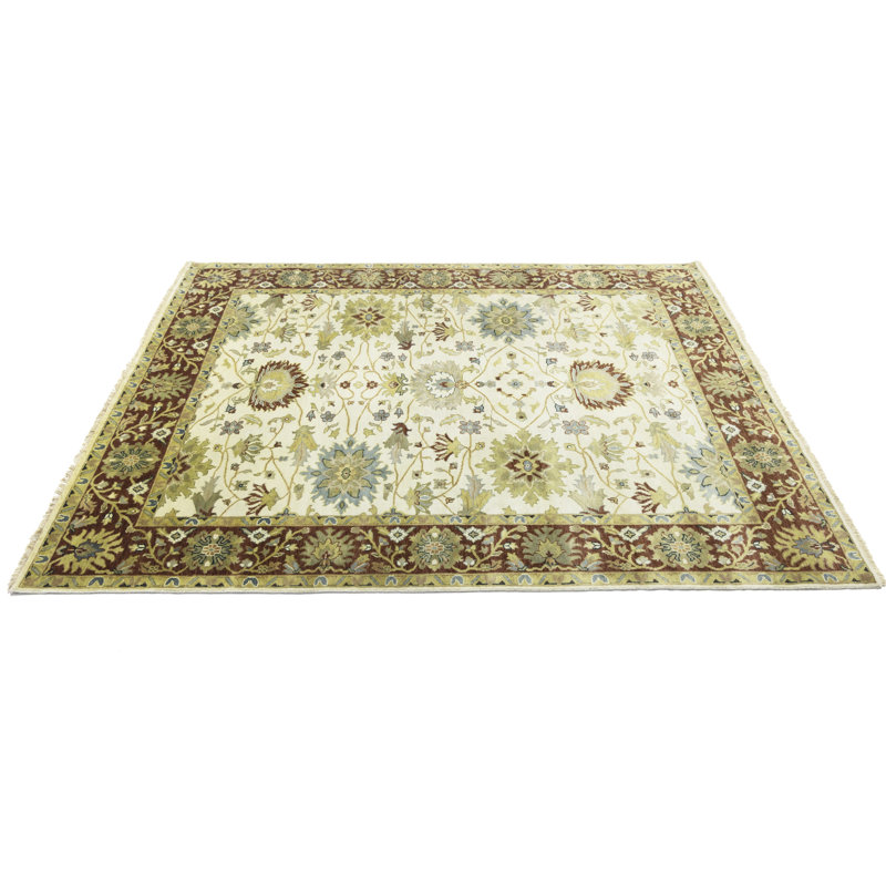 Tapis crème unique de 8 pi x 9 pi 10 po