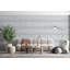 Panneau mural 3D blanc 19,7 po x 19,7 po Falkirk Ross