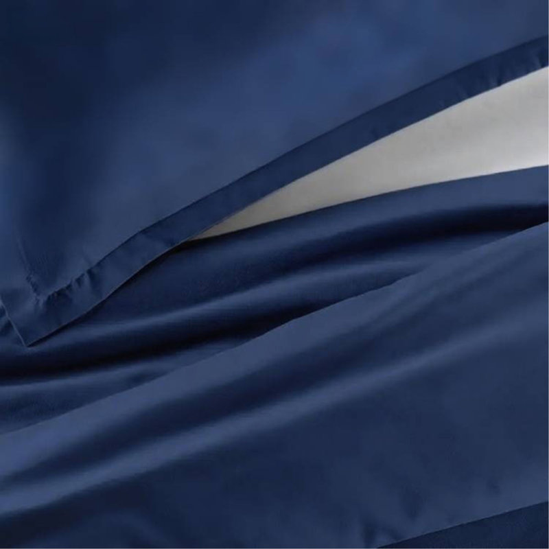 Simply Clean Solid Duvet cover Navy blue, Queen Duvet Cover