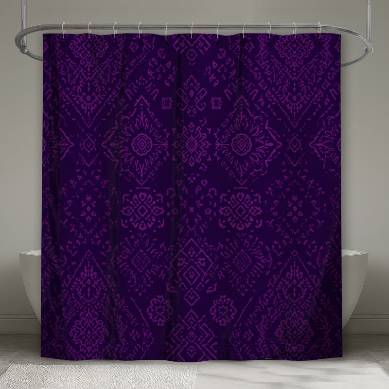 Rideaux de douche mauve mauve, L 70 po x H 84 po