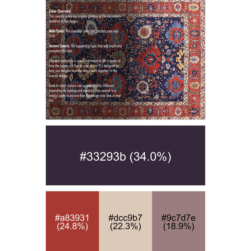 Oriental Indoor Rug, Rectangle 7' x 10'