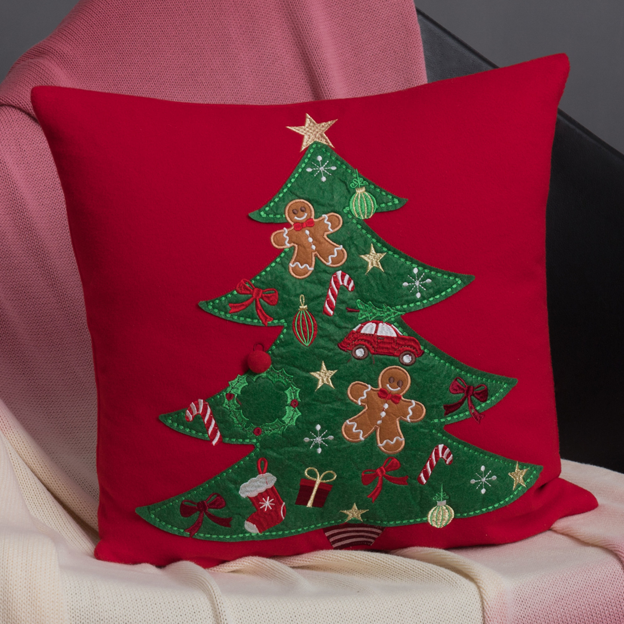 JWH Christmas Decorative Throw Pillow Cover 18 x 18 inches Wayfair
