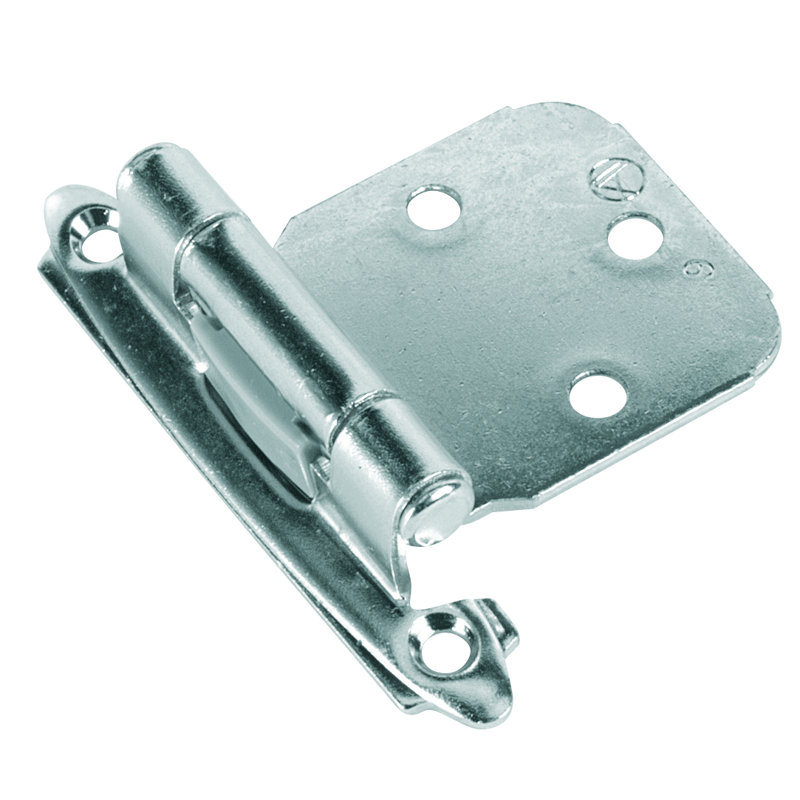 Charnière à fixation faciale, Nickel satiné