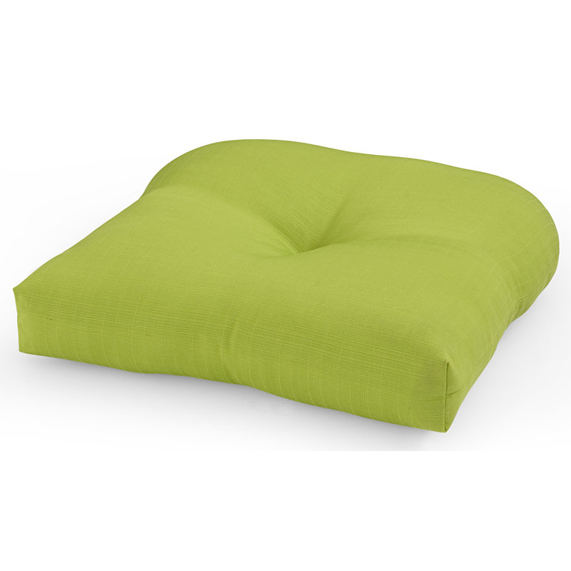 Outdoor 5'' Dining Chair Seat Cushion, Green