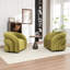Fauteuil demi-tonneau pivotant rembourré Coyle-1536333457