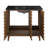 Cascade 36 in. Brown oak Bathroom Vanity With Black, 3-Hole Ceramic Sink Top-100841269-100841267