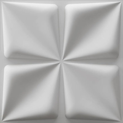 Panneau mural 19 '' 19,7 "x 19,7" blanc mat