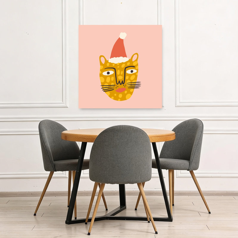 Happychristmasno33, impression d'art mural contemporain, 36" H x 36" W