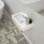 Lordear 10'' White Ceramic Rectangular Bathroom Sink