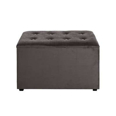 Sheehan 65cm W Velvet Tufted Rectangle Footstool with Storage