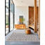 Tapis intérieur / extérieur gris clair Jaylah Southwestern-947103697