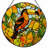 7.8"H Toucan Fruit Stained Glass Window Panel-2132661910