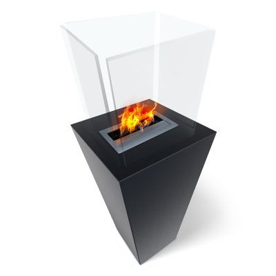 Michaeline Column Stainless Steel Bio-Ethanol Smokeless Fire Column