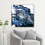 «Glitter Navy» par Oliver Gal, reproduction d'art graphique sur toile
