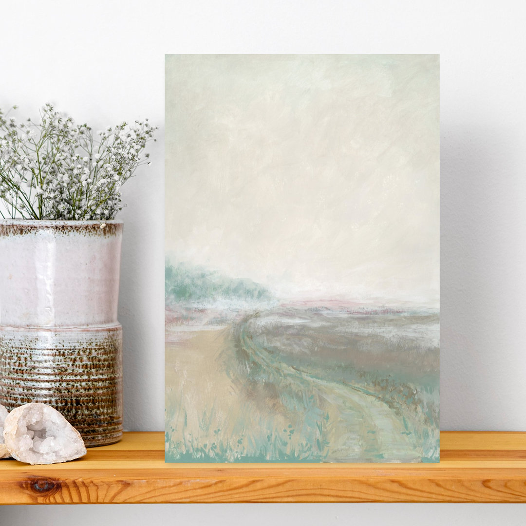 Misty Pastel Landscape Abstract Dreamy Ethereal Landscape Nature Wall Art Print