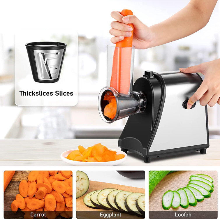 DreamDwell Home 250W 5-in-1 Electric Slicer Cheese Grater