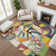 Premium Machine Washable Lubbers AMF1758 Abstract Rug