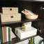 Armoire murale contemporaine, finition brune, armoire