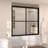 Vetra 59 In. W X 56 In. H Sliding Framed Tub Door in Matte Black With Clear Glass-113951973