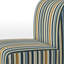 Fauteuil de chambre en sarcelle et brun