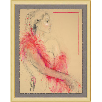 Red Boa' Framed Print on Glass
