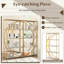 175cm H x 86cm W Metal Standard Bookcase-1712762271
