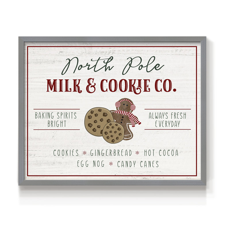 Milk and Cookie Co-Print - Restickable, H 8 po x l 10 po, Gris