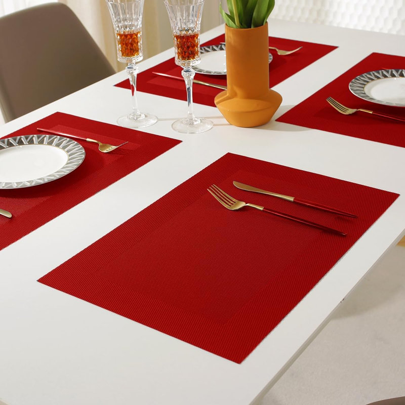 Napperons en plastique résistants à la chaleur et faciles à nettoyer de Placemats